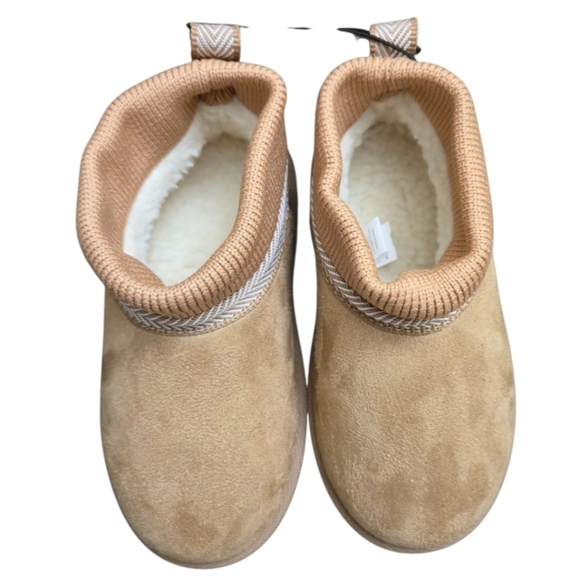 Pawz Cozy Knit Cuff Slippers in Brown for Toddler Girl Size.7-8 NWT! - Picture 4 of 10